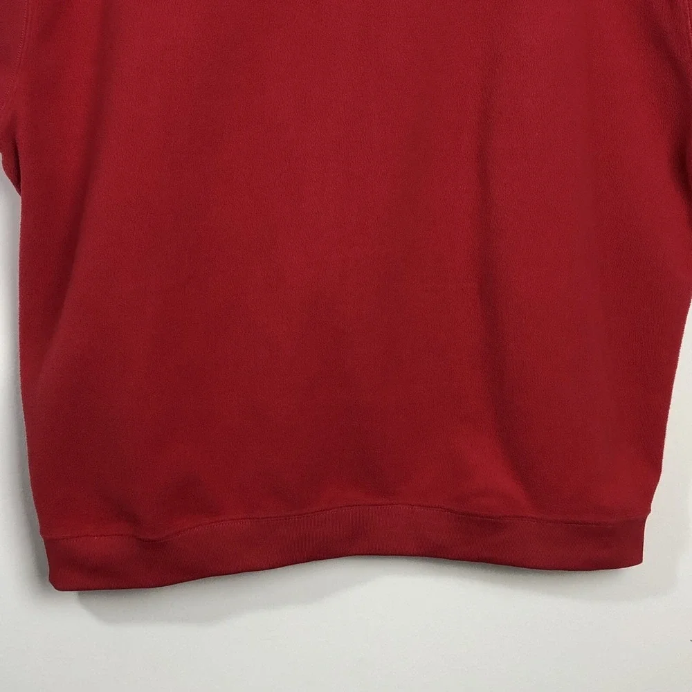 Maryland Terrapins Sweater Vest Mens Large Red Under Armour Fleece Script Terps
